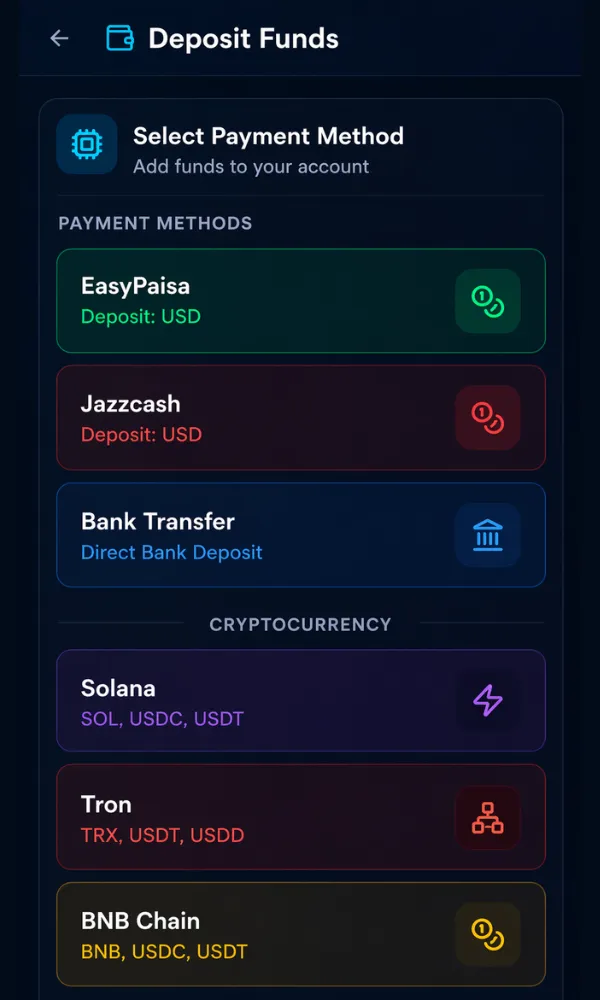 GPT32 Payment options
